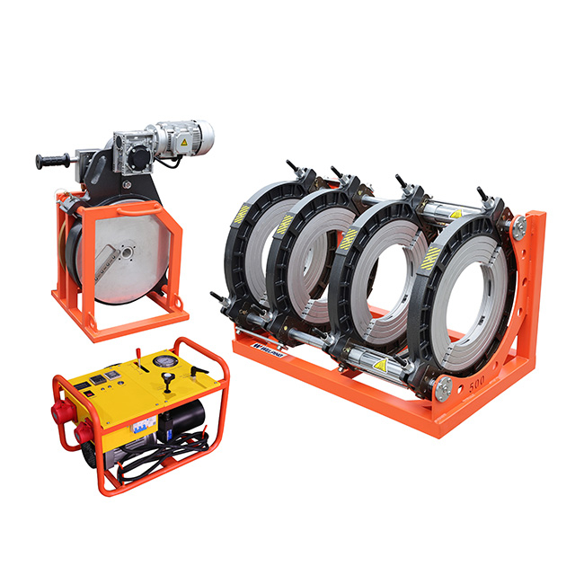 kualitas premium 500mm struktur kuat mesin las fusi pantat hidrolik